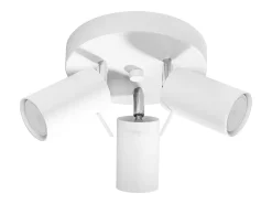 Lámparas de techo Briix moderno de acero - 3 fuentes luminosas 4000K - L.20 x A.18 cm - blanco