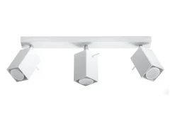 Lámparas de techo Briow moderno de acero - 3 fuentes luminosas 3000K - L.45 x A.16 cm - blanco