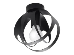 Lámparas de techo Brive moderno de acero - 1 fuentes luminosas 3000K - L.16 x A.21 cm - negro