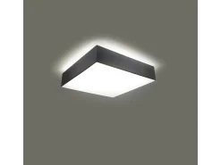 Lámparas de techo Care minimalista de CLORURO DE POLIVINILO - 1 fuentes luminosas 4000K - L.25 x A.11 cm - gris