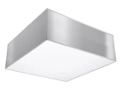 Lámparas de techo Care minimalista de CLORURO DE POLIVINILO - 1 fuentes luminosas 4000K - L.25 x A.11 cm - gris