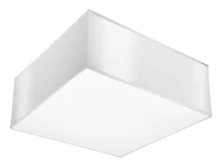 Lámparas de techo Care minimalista de CLORURO DE POLIVINILO - 1 fuentes luminosas 4000K - L.25 x A.11 cm - blanco