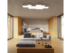Lámparas de techo Care minimalista de CLORURO DE POLIVINILO - 1 fuentes luminosas 4000K - L.25 x A.11 cm - blanco