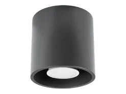 Lámparas de techo Celeris moderno de aluminio - 1 fuentes luminosas 3000K - L.10 x A.10 cm - antracita