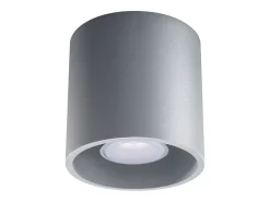 Lámparas de techo Celeris moderno de aluminio - 1 fuentes luminosas 3000K - L.10 x A.10 cm - gris