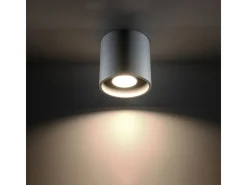 Lámparas de techo Celeris moderno de aluminio - 1 fuentes luminosas 4000K - L.10 x A.10 cm - gris