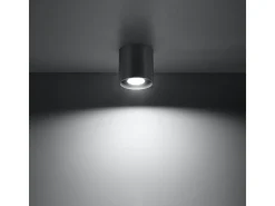 Lámparas de techo Celeris moderno de aluminio - 1 fuentes luminosas 4000K - L.10 x A.10 cm - antracita