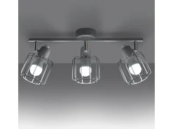 Lámparas de techo Celubi moderno de acero - 3 fuentes luminosas 4000K - L.48 x A.19 cm - blanco