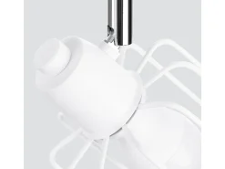 Lámparas de techo Celubi moderno de acero - 2 fuentes luminosas 3000K - L.27 x A.19 cm - blanco