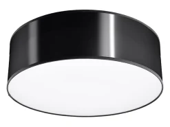 Lámparas de techo Cercle minimalista de CLORURO DE POLIVINILO - 1 fuentes luminosas 3000K - L.25 x A.11 cm - negro