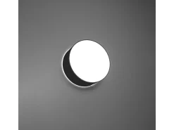 Lámparas de techo Cercle minimalista de CLORURO DE POLIVINILO - 1 fuentes luminosas 3000K - L.25 x A.11 cm - negro