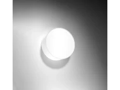 Lámparas de techo Cercle minimalista de CLORURO DE POLIVINILO - 1 fuentes luminosas 4000K - L.25 x A.11 cm - blanco