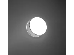 Lámparas de techo Cercle minimalista de CLORURO DE POLIVINILO - 1 fuentes luminosas 3000K - L.25 x A.11 cm - gris
