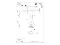 Lámparas De Techo Dio Minimalista De Aluminio - 9 Fuentes Luminosas - L.10 X A.5,7 Cm - Blanco