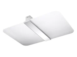 Lámparas de techo Feralia moderno de acero/vidrio - 4 fuentes luminosas 3000K - L.45 x A.5,5 cm - cromo