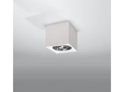 Lámparas de techo Flaix moderno de cerámica - 1 fuentes luminosas 3000K - L.14 x A.14 cm - blanco