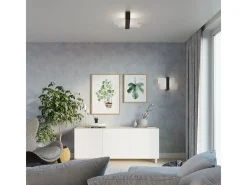 Lámparas de techo Ignis escandinavo de madera/vidrio - 2 fuentes luminosas 3000K - L.43 x A.12 cm - wengué