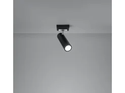 Lámparas de techo Invicta moderno de acero - 1 fuentes luminosas 4000K - L.8 x A.20 cm - negro