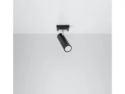 Lámparas de techo Invicta moderno de acero - 1 fuentes luminosas 3000K - L.8 x A.20 cm - negro