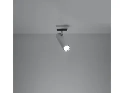 Lámparas de techo Invicta moderno de acero - 1 fuentes luminosas 4000K - L.8 x A.20 cm - blanco