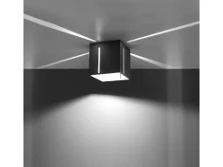 Lámparas de techo Luminara moderno de aluminio - 1 fuentes luminosas 4000K - L.10 x A.10 cm - gris