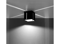 Lámparas de techo Luminara moderno de aluminio - 1 fuentes luminosas 4000K - L.10 x A.10 cm - negro