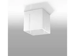 Lámparas de techo Luminara moderno de aluminio - 1 fuentes luminosas 3000K - L.10 x A.10 cm - blanco