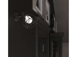 Lámparas de techo Lunova moderno de acero - 3 fuentes luminosas 4000K - L.52 x A.19 cm - negro