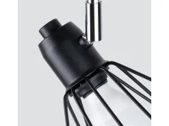 Lámparas de techo Lunova moderno de acero - 2 fuentes luminosas 4000K - L.31 x A.19 cm - negro