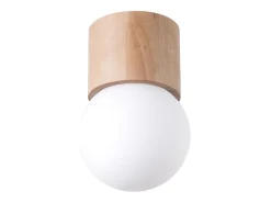 Lámparas de techo Lust moderno de madera - 1 fuentes luminosas 4000K - L.12 x A.19 cm - madera natural