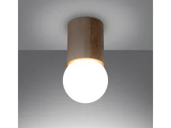 Lámparas de techo Lust moderno de madera - 1 fuentes luminosas 4000K - L.12 x A.23 cm - madera natural