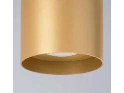 Lámparas De Techo Mika Minimalista De Aluminio - 1 Fuentes Luminosas - L.12 X A.11 Cm - Dorado