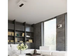 Lámparas de techo Nappo escandinavo de madera/vidrio - 2 fuentes luminosas 3000K - L.40 x A.47,5 cm - wengué