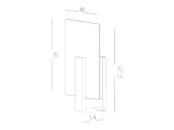 Lámparas de techo Nappo escandinavo de madera/vidrio - 2 fuentes luminosas 3000K - L.40 x A.47,5 cm - wengué