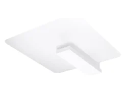 Lámparas de techo Nappo escandinavo de madera/vidrio - 2 fuentes luminosas 3000K - L.40 x A.47,5 cm - blanco