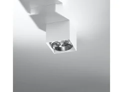 Lámparas de techo Nexiflex moderno de aluminio - 1 fuentes luminosas 3000K - L.12 x A.11 cm - blanco