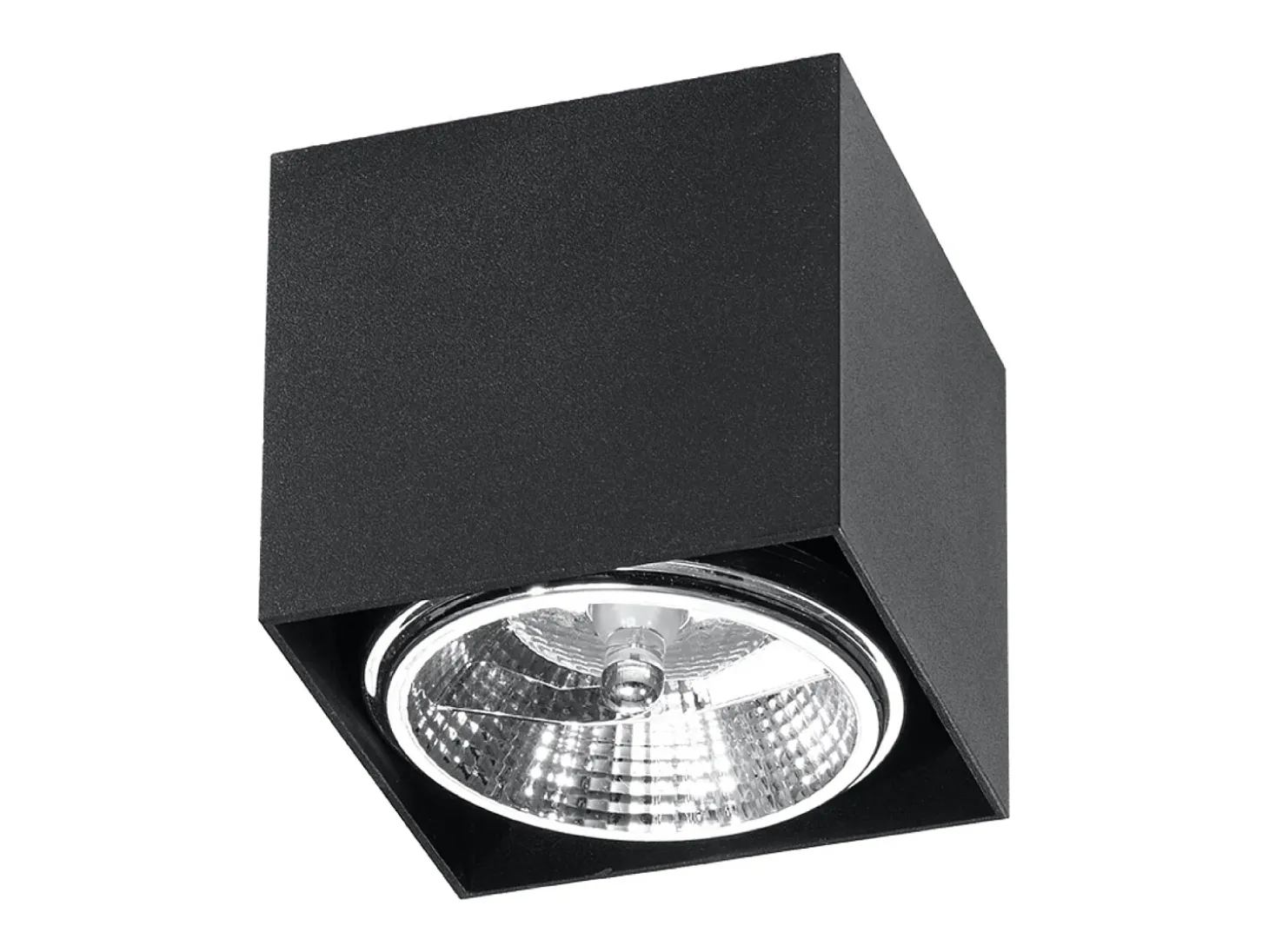 Lámparas de techo Nexiflex moderno de aluminio - 1 fuentes luminosas 3000K - L.12 x A.11 cm - negro