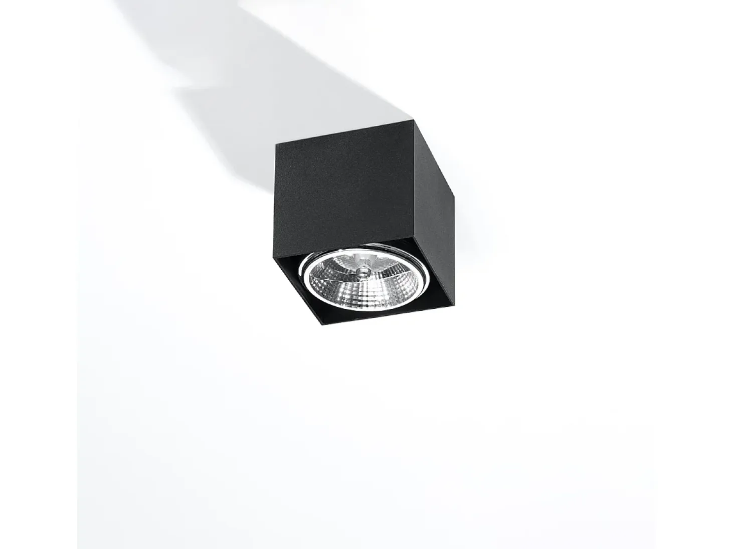 Lámparas de techo Nexiflex moderno de aluminio - 1 fuentes luminosas 3000K - L.12 x A.11 cm - negro