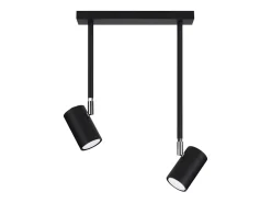 Lámparas de techo Novatel moderno de acero - 2 fuentes luminosas 4000K - L.30 x A.43 cm - negro