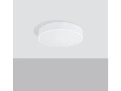 Lámparas De Techo Onyx Minimalista De Aluminio - 1 Fuentes Luminosas - L.40 X A.6 Cm - Blanco