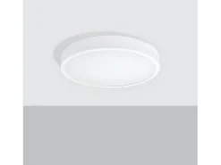 Lámparas De Techo Onyx Minimalista De Aluminio - 1 Fuentes Luminosas - L.50 X A.6 Cm - Blanco