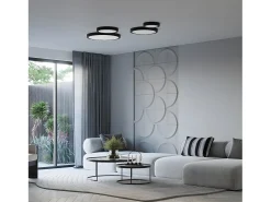 Lámparas De Techo Onyx Minimalista De Aluminio - 1 Fuentes Luminosas - L.50 X A.6 Cm - Blanco