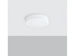 Lámparas De Techo Onyx Minimalista De Aluminio - 1 Fuentes Luminosas - L.30 X A.6 Cm - Blanco