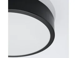 Lámparas De Techo Onyx Minimalista De Aluminio - 1 Fuentes Luminosas - L.30 X A.6 Cm - Negro