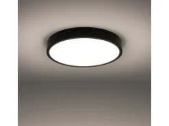 Lámparas De Techo Onyx Minimalista De Aluminio - 1 Fuentes Luminosas - L.50 X A.6 Cm - Negro