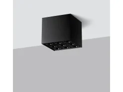 Lámparas De Techo Ozzy Minimalista De Aluminio - 9 Fuentes Luminosas - L.9,5 X A.8,3 Cm - Negro