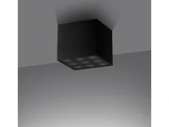 Lámparas De Techo Ozzy Minimalista De Aluminio - 9 Fuentes Luminosas - L.9,5 X A.8,3 Cm - Negro