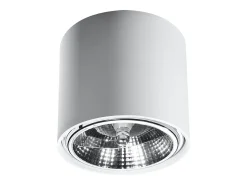 Lámparas de techo Qioli moderno de aluminio - 1 fuentes luminosas 3000K - L.12 x A.11 cm - blanco