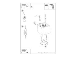 Lámparas de techo Quadx moderno de aluminio - 1 fuentes luminosas 3000K - L.10 x A.10 cm - gris