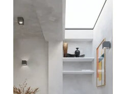 Lámparas de techo Quadx moderno de aluminio - 1 fuentes luminosas 4000K - L.10 x A.10 cm - antracita
